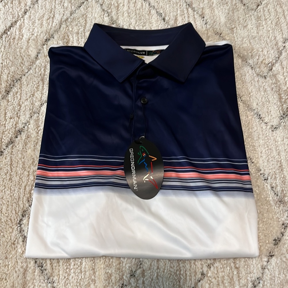 Men’s Greg Norman golf polo. NWT